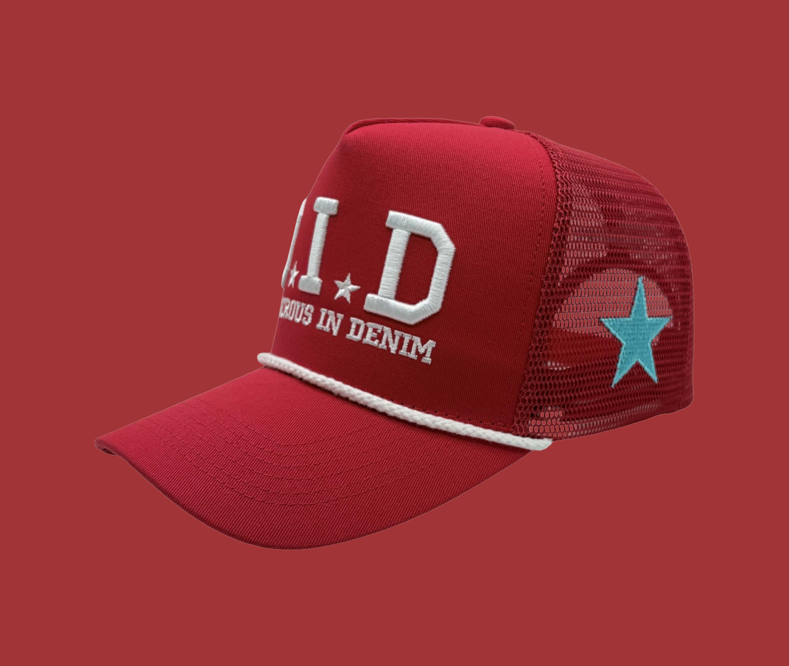 (Pre Order) Dangerous In Denim RED TRUCKER