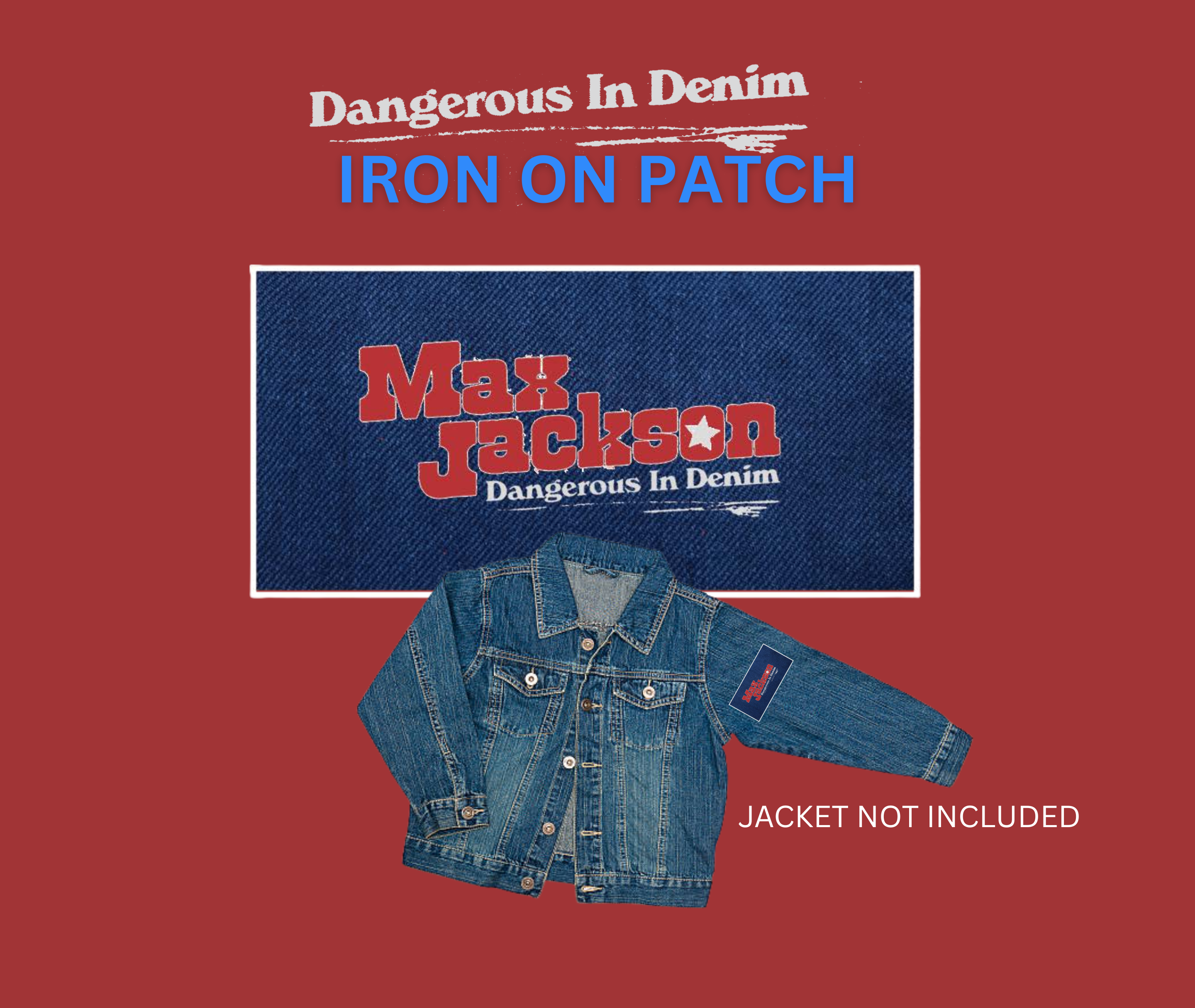 (Pre Order) Denim Iron-On Patch