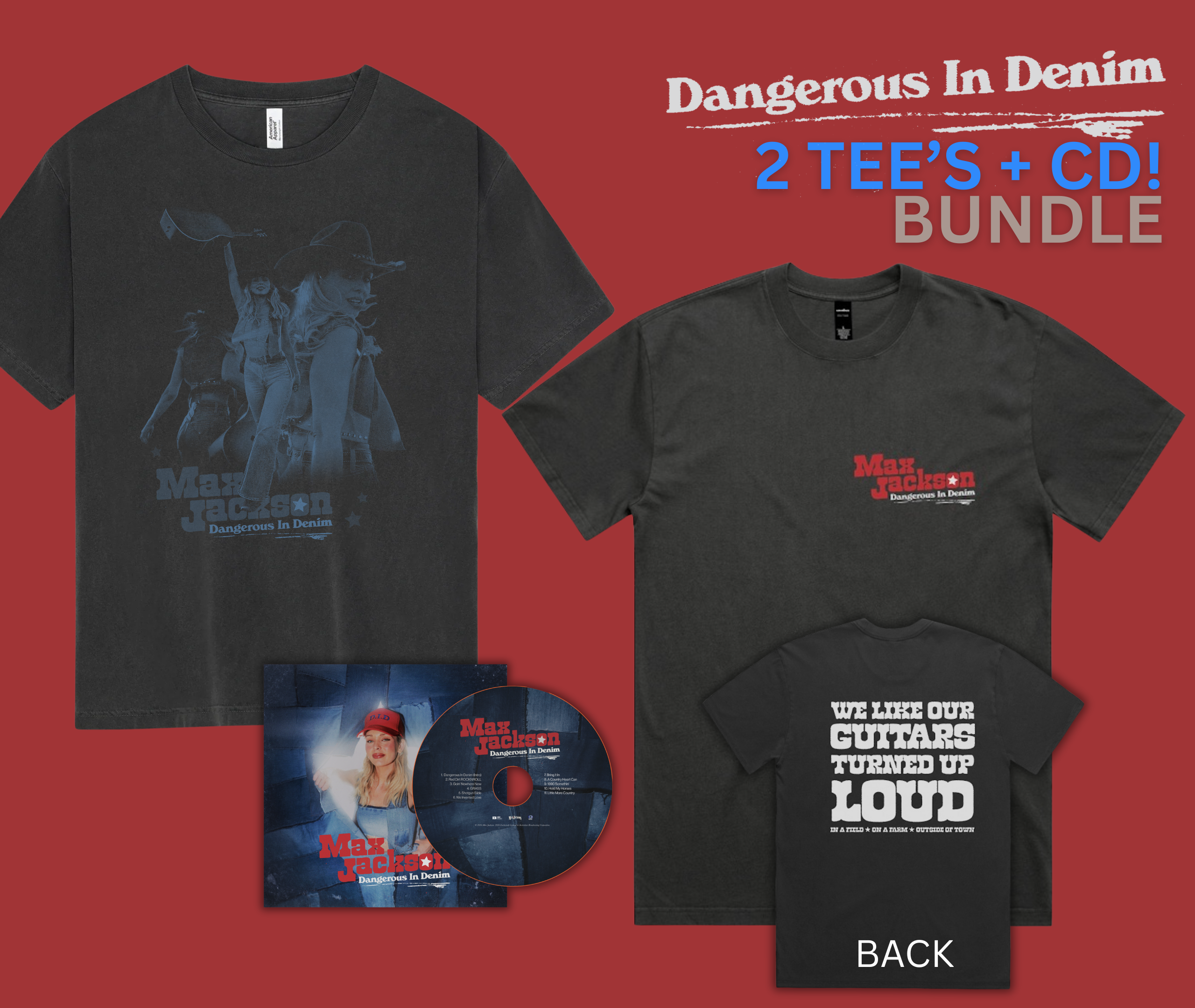 (Pre Order) Dangerous In Denim 2 TEE'S + CD